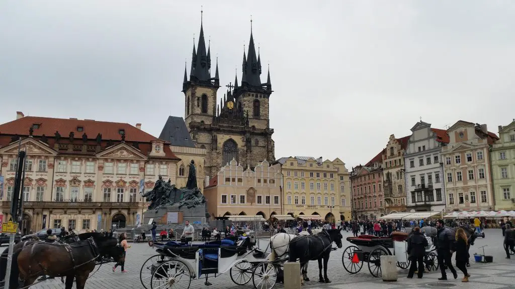 Prague old town square